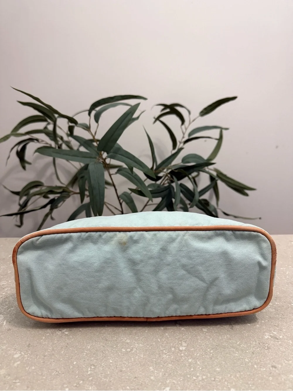 Hermes Bolide 35 Rocking Horse Light Blue Pouch Cosmetic Baby Bag
